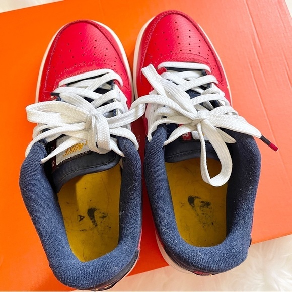 ✨ Nike Air Force 1s Rare Low “4th of July” Red White Blue 07 LV8 Size 4Y - Picture 7 of 12